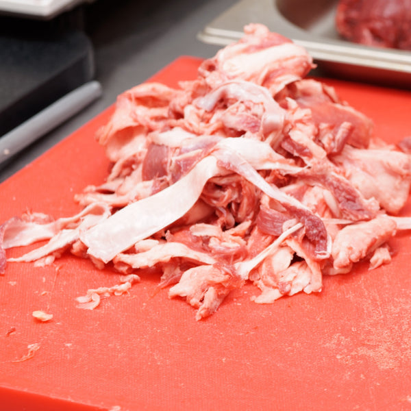 Grass Fed Beef trimmings with fat  (quick frozen, un-aged)