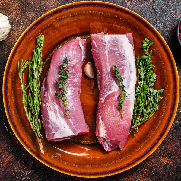 Pasture raised Free range pork fillet  (pork tenderloin) (frozen)