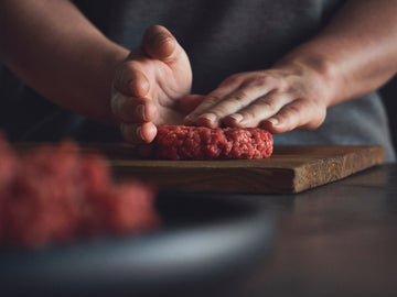 Hand made natural burgers