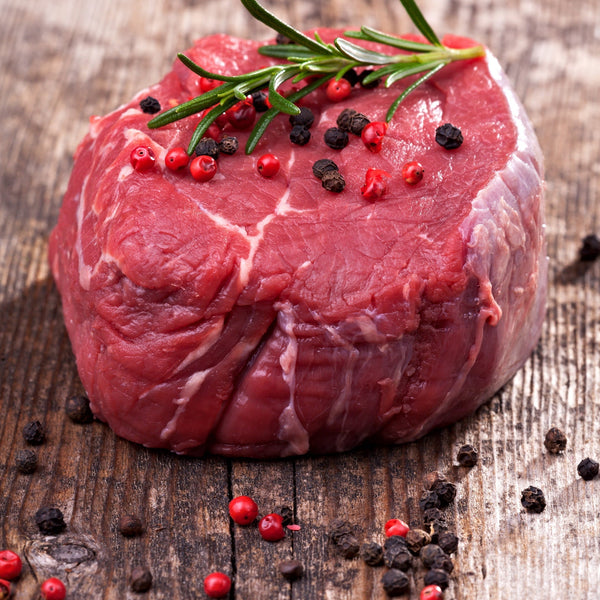 Grass Fed Beef fillet steak (quick frozen, un-aged)