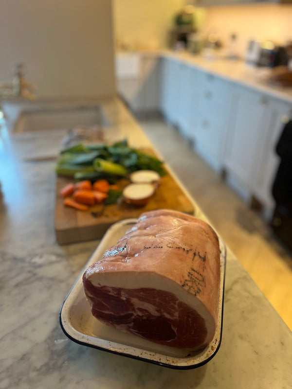 Pasture raised Free range dry cured ham - unsmoked (frozen)