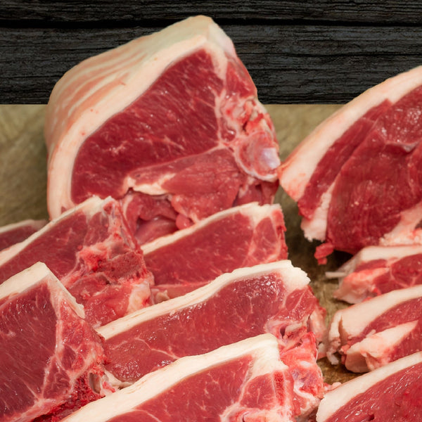 Grass Fed Lamb centre loin chop  (quick frozen, un-aged)