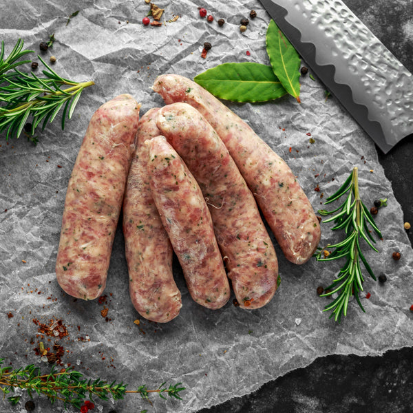 Grass fed Beef Paleo Sausages, (Beef, Beef Heart, Beef Kidney, gluten free, frozen)
