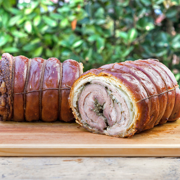 Pasture Raised Free range wild boar porchetta (frozen)