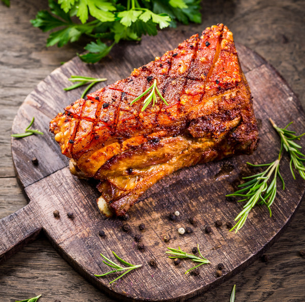 Unaged, quick frozen pasture raised Free range pork loin roast (boned)