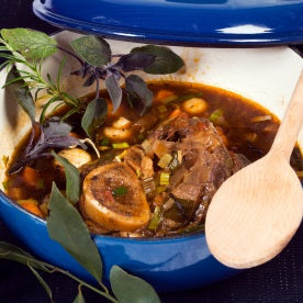 Grass fed beef osso buco (shin on the bone)