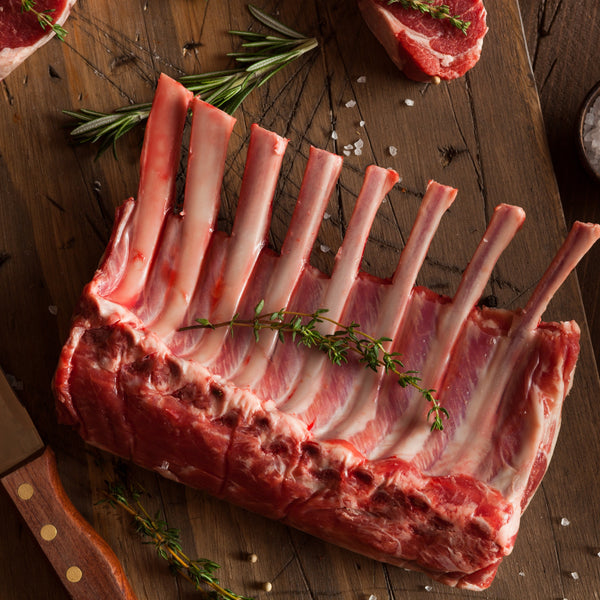 Grass fed rack of lamb