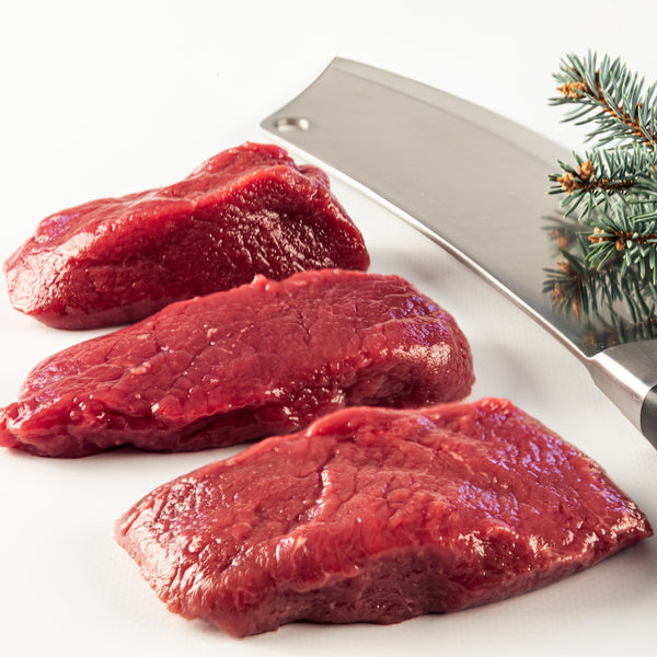 Wild venison loin steak (frozen)