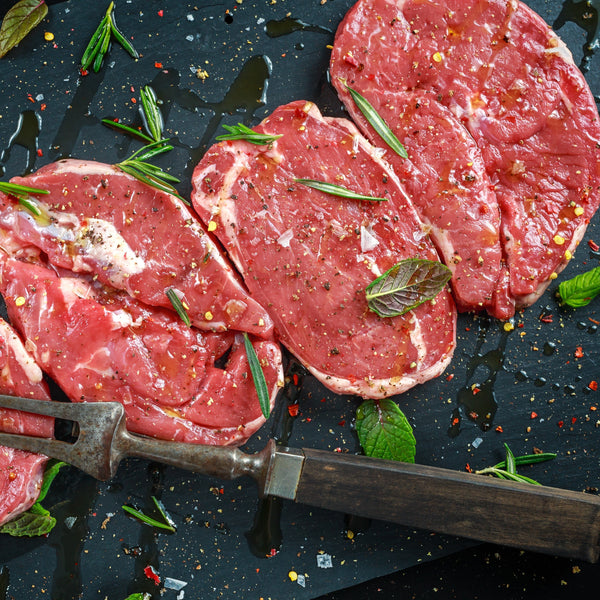 Grass fed lamb steak (quick frozen, un-aged)