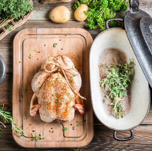 Free range chicken (whole, frozen)