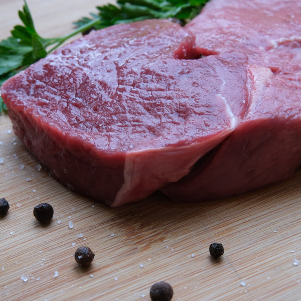 Thick-cut grass fed beef rump thick cut sharing steak (450 g) (serves 2)