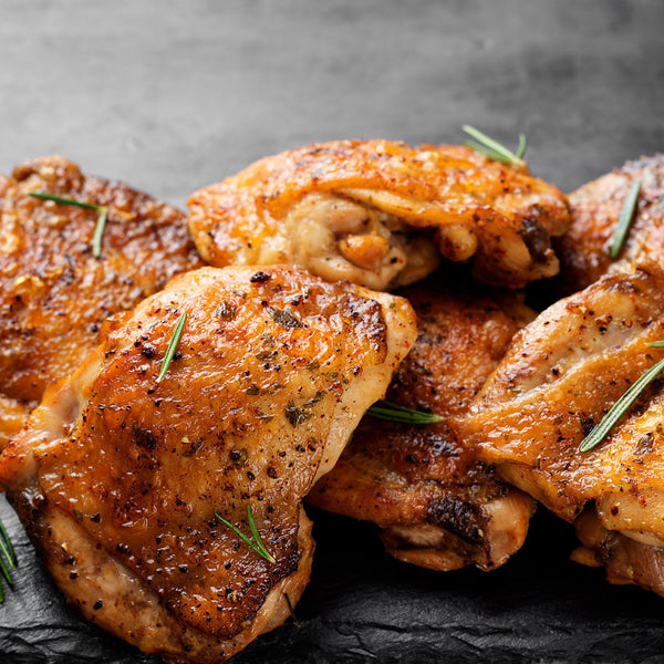 Free range turkey thigh, skin on (frozen)